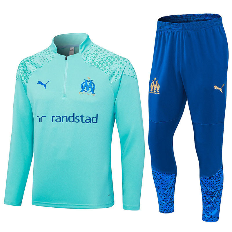 Marseille Light Green Halfzip Tracksuit 23/24