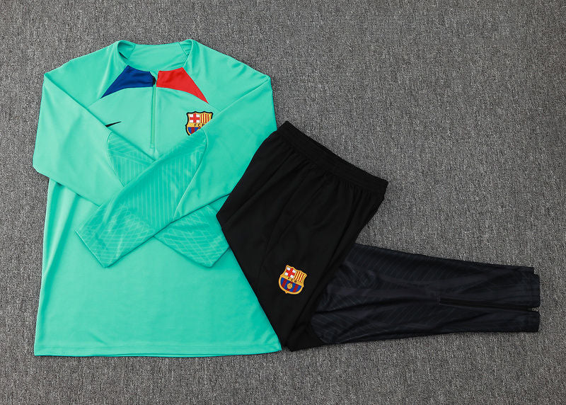 Barcelona Light Blue Halfzip Tracksuit 23/24