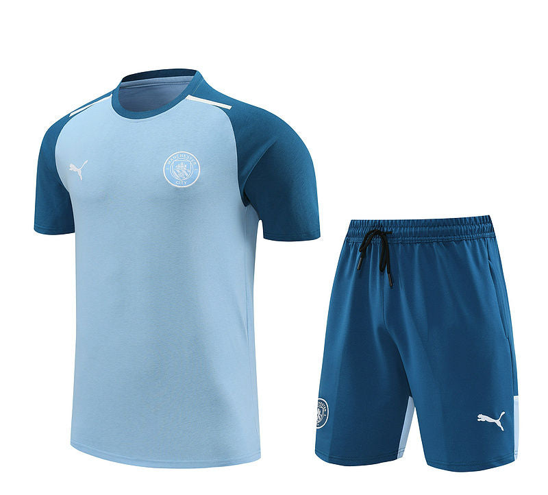 Man City Blue Short Training Set 24/25
