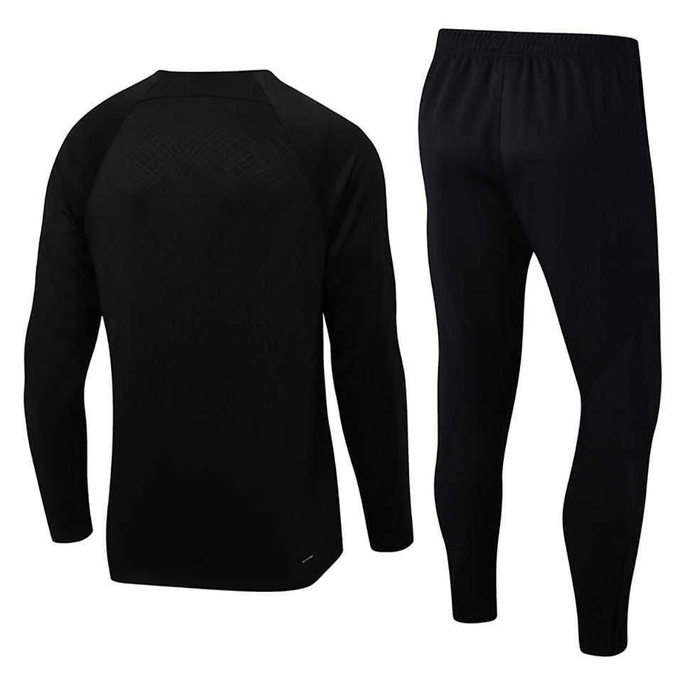 PSG Black Jordan Halfzip Tracksuit 22/23