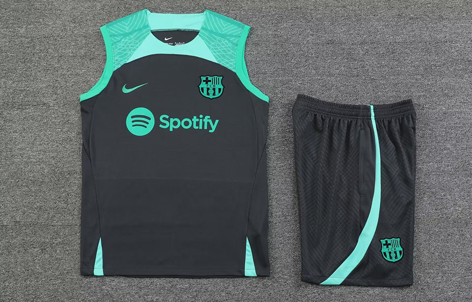 Barcelona Grey Short Training Set No Sleeve 23/24
