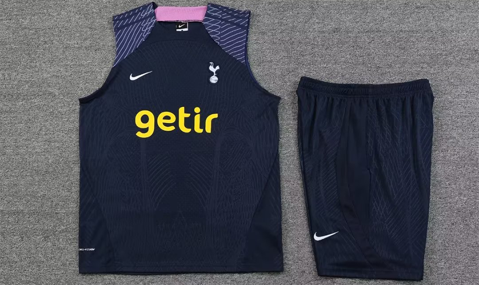 Tottenham Sapphire Blue Short Training Set No Sleeves 23/24