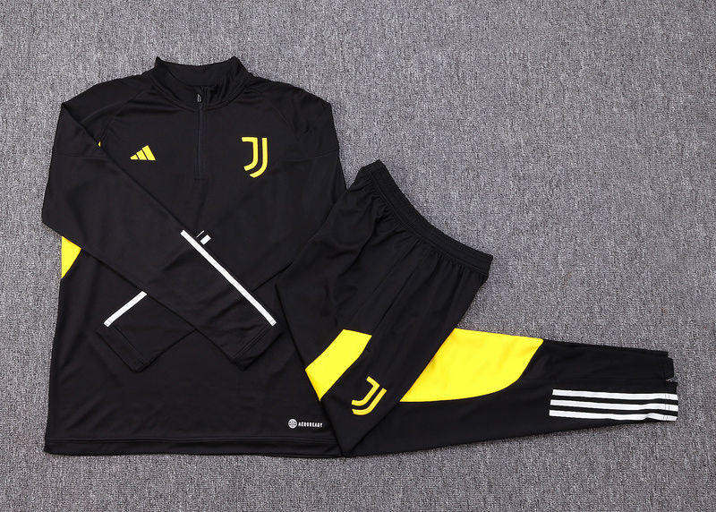 Juventus Black Halfzip Tracksuit 23/24