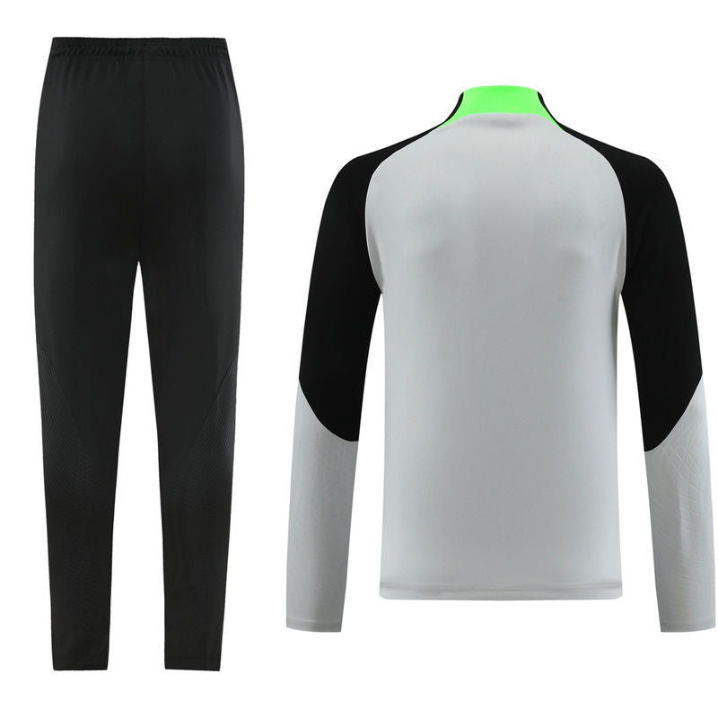 Liverpool Gray Halfzip Tracksuit 23/24