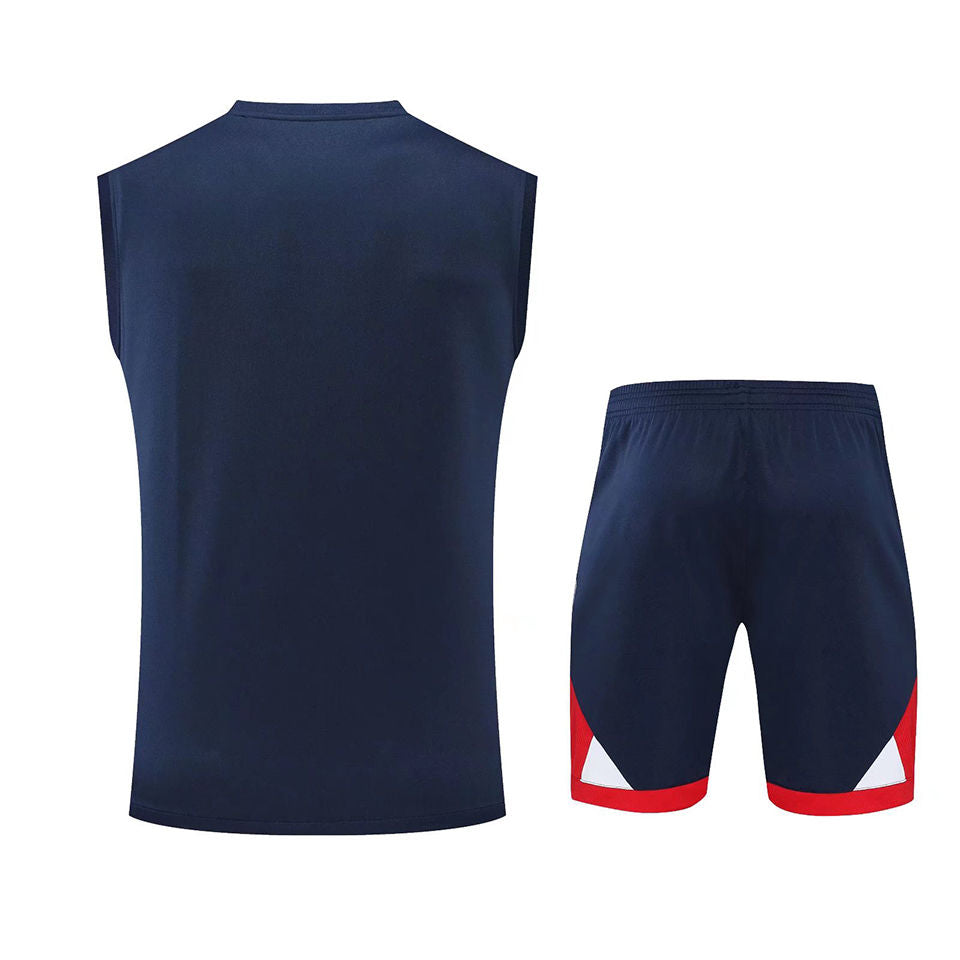 PSG Sapphire Blue Short Training Set No Sleeves 22/23