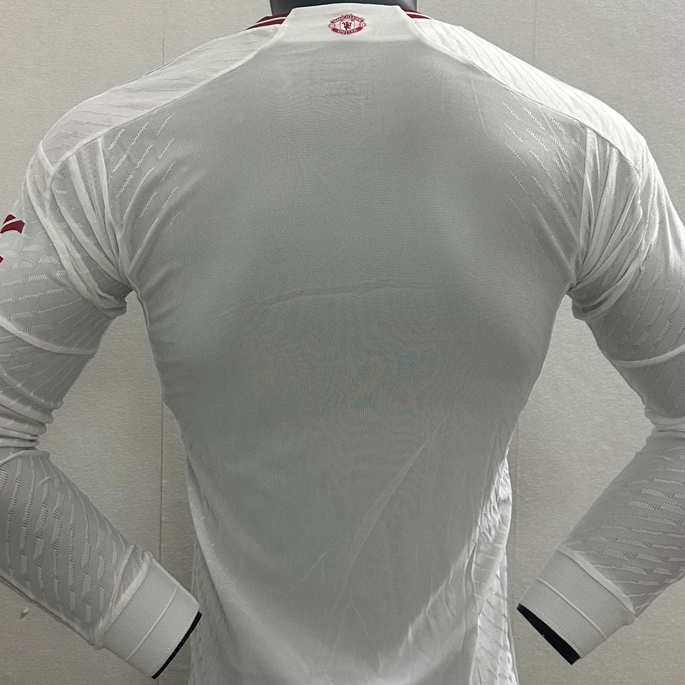 Man Utd Third White Kit Long Sleeves 23/24