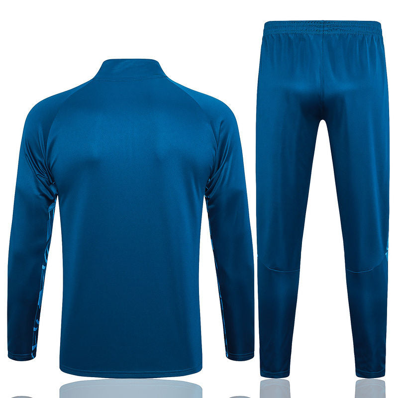 Man City Indigo Blue Halfzip Tracksuit 23/24