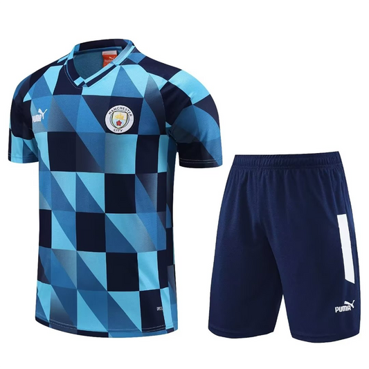 Man City Blue Short Training Set 23/24