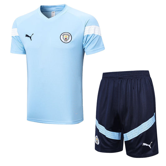 Man City Light Blue Short Training Set 22/23