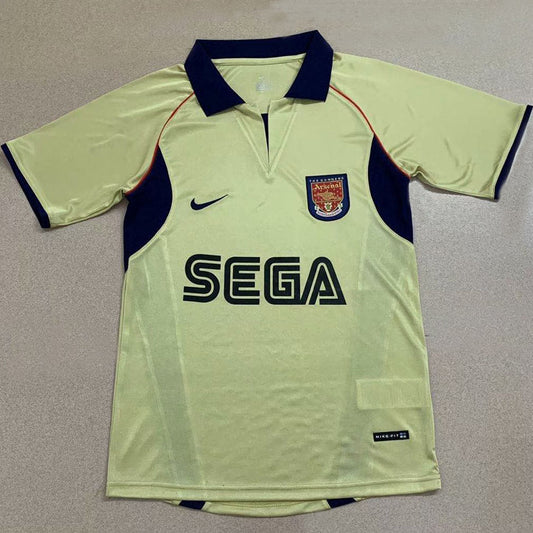 Arsenal Retro Yellow Away Kit 2002/03