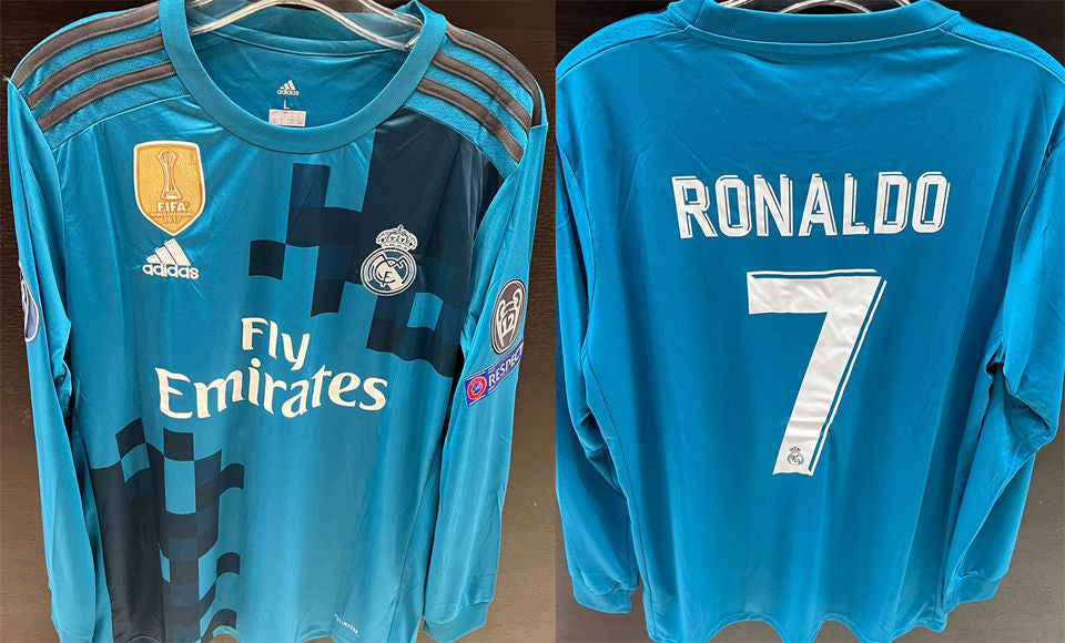 Real Madrid Retro Ronaldo Third Kit Long Sleeve 2017/18