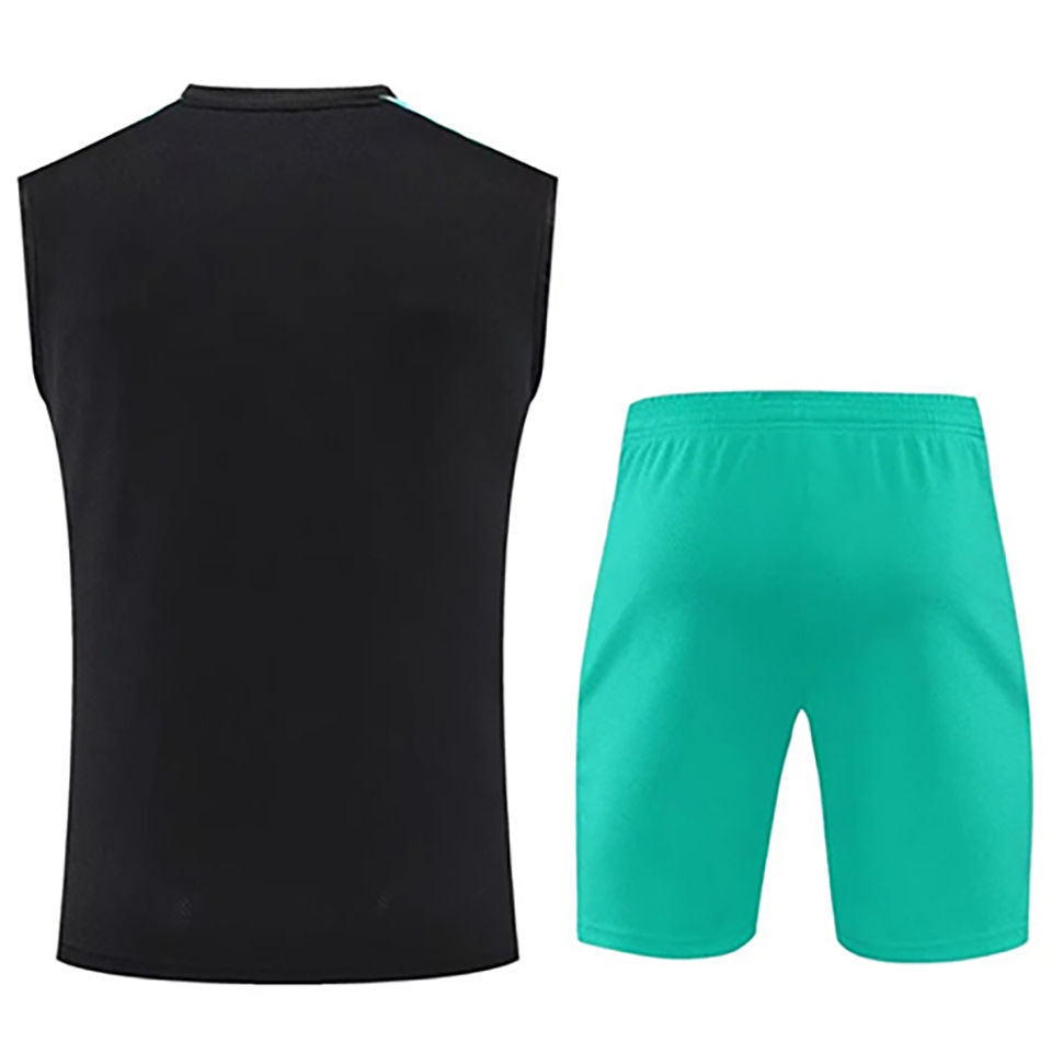 Real Madrid Black Short Training Set No Sleeves 22/23